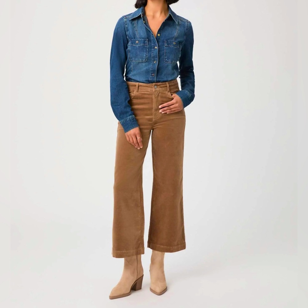 Anessa Wide Leg Pant - Burnt Sugar Corduroy - 31